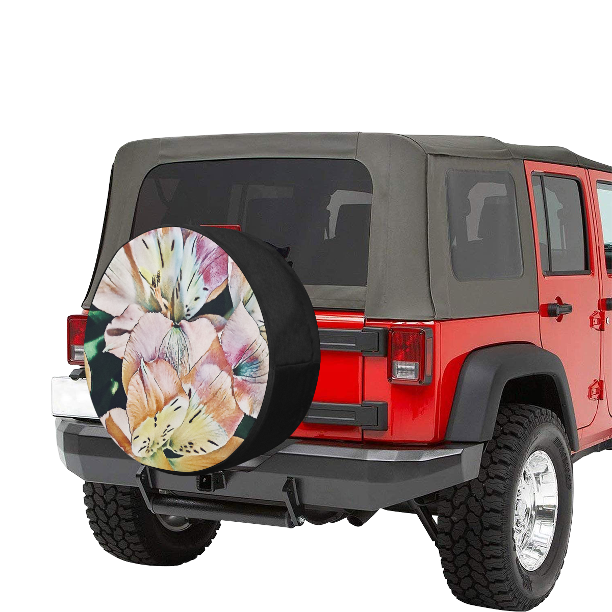 Impression Floral 10192 by JamColors 34 Inch Spare Tire Cover