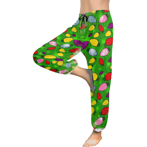 Christmas Bulb Popart by Nico Bielow Women's All Over Print Harem Pants (Model L18)