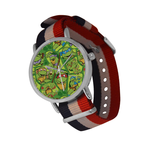 Teenage Mutant Ninja Turtles Boy's TURAD300 Green Nylon Quartz Sport Watch