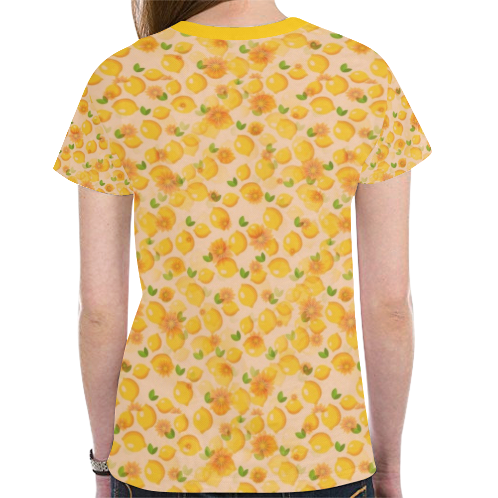 Citro Pattern by K.Merske New All Over Print T-shirt for Women (Model T45)