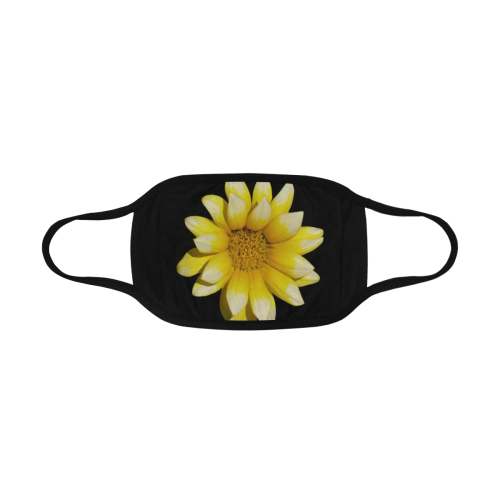 Yellow Flower, floral photography Mouth Mask