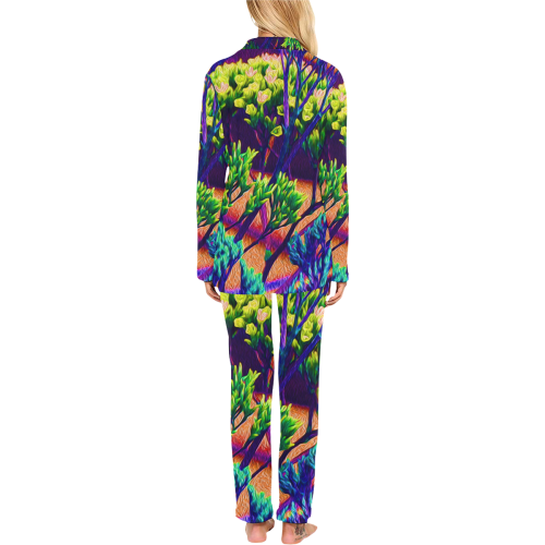 PJ GARDENWAY Women's Long Pajama Set