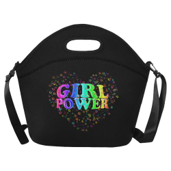 girl power! Neoprene Lunch Bag/Large (Model 1669)
