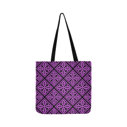 Hmong Hill Tribe Purple Diamond Pattern Reusable Shopping Bag Model 1660 (Two sides)