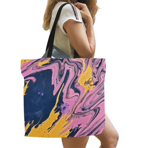YBP All Over Print Canvas Tote Bag/Large (Model 1699)