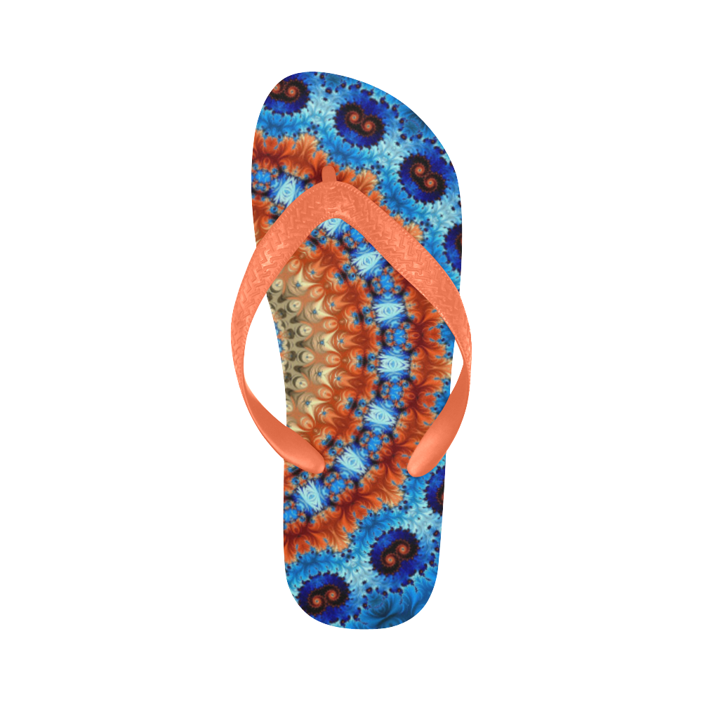 Kaleidoscope Flip Flops for Men/Women (Model 040)