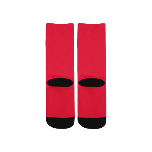 color Spanish red Kids' Custom Socks