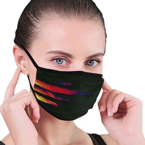 Midnght Black Face Mask Mouth Mask (Pack of 10)