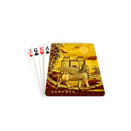 Ishtar Gate n Lamassu Playing Cards 2.5"x3.5"