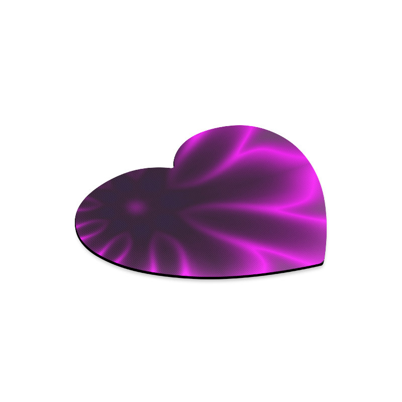 Purple Blossom Heart-shaped Mousepad