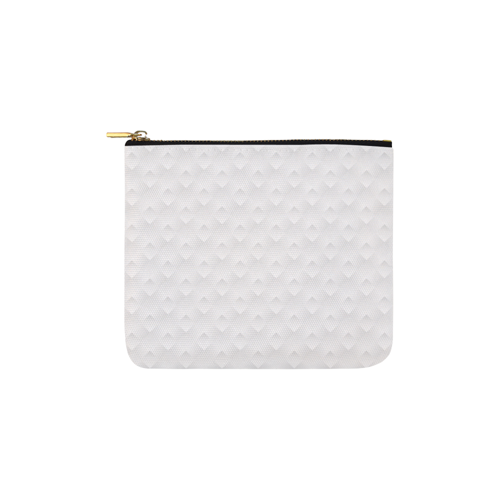 White Rombus Pattern Carry-All Pouch 6''x5''