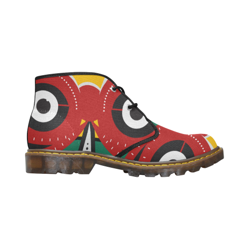 totem tribal Women's Canvas Chukka Boots/Large Size (Model 2402-1)