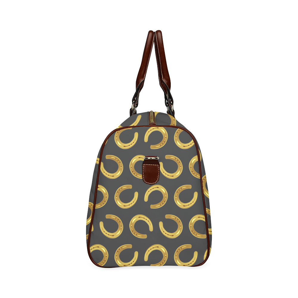 Golden horseshoe Waterproof Travel Bag/Small (Model 1639)