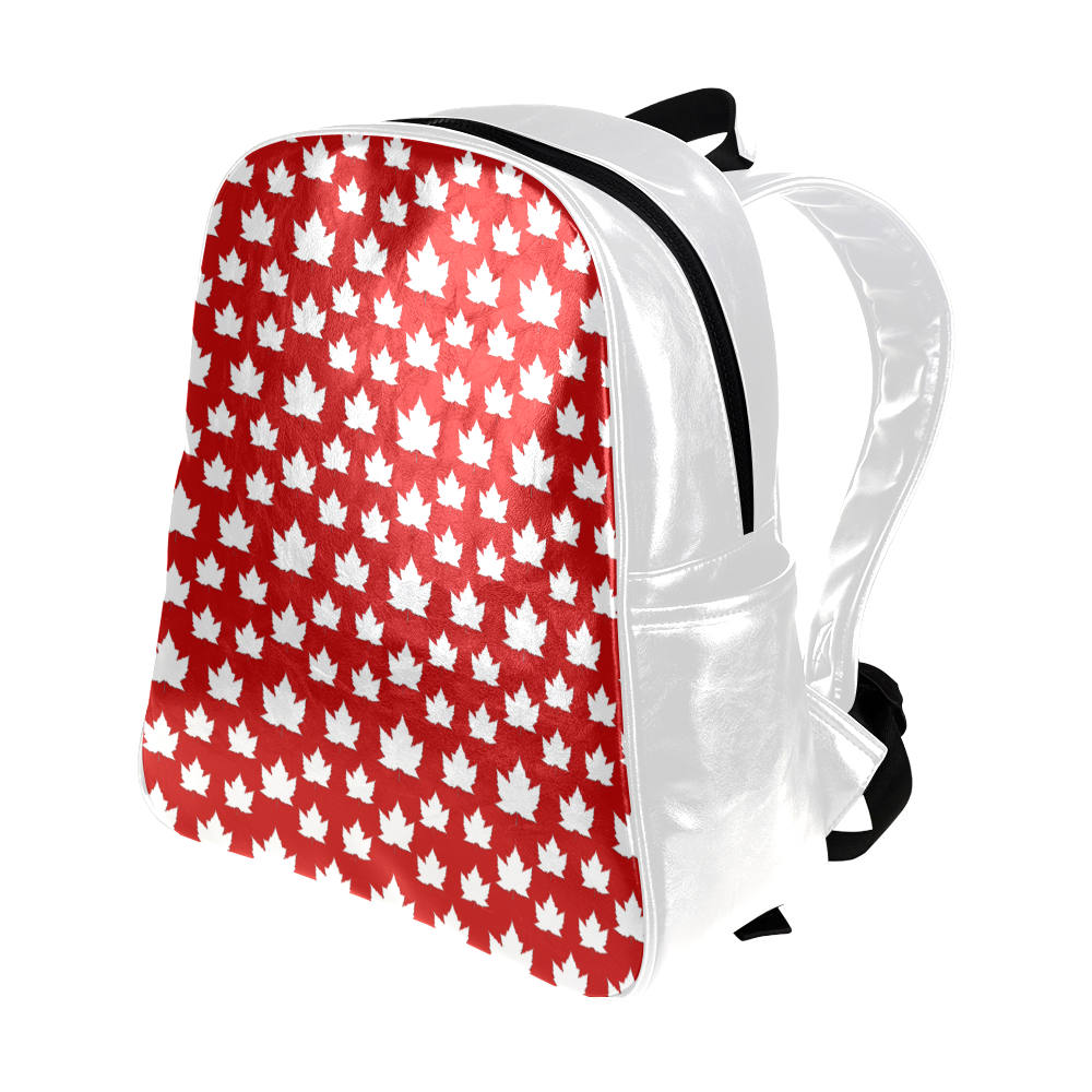 Cute Canada Backpacks Multi-Pockets Backpack (Model 1636)