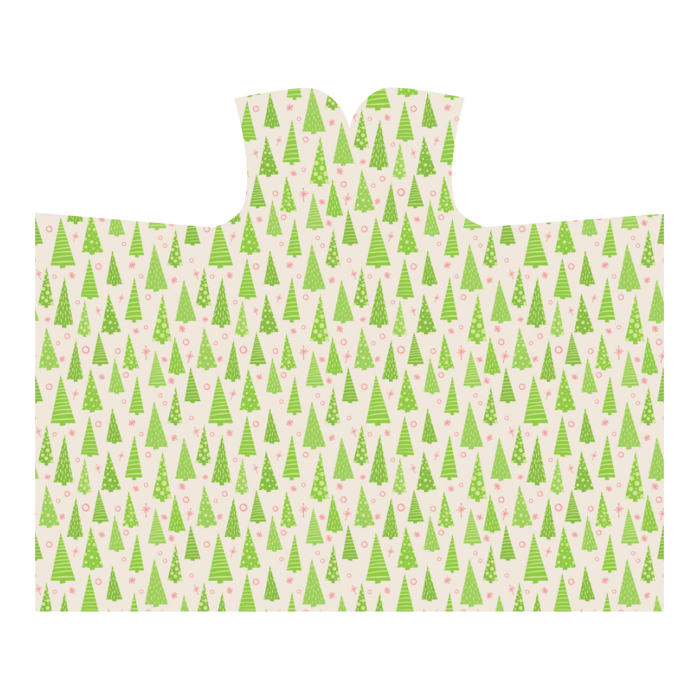 Christmas Trees Forest Hooded Blanket 60''x50''