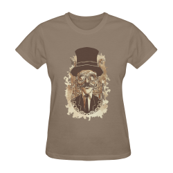 Retro Futurism Steampunk Adventure Gentleman 1 Sunny Women's T-shirt (Model T05)