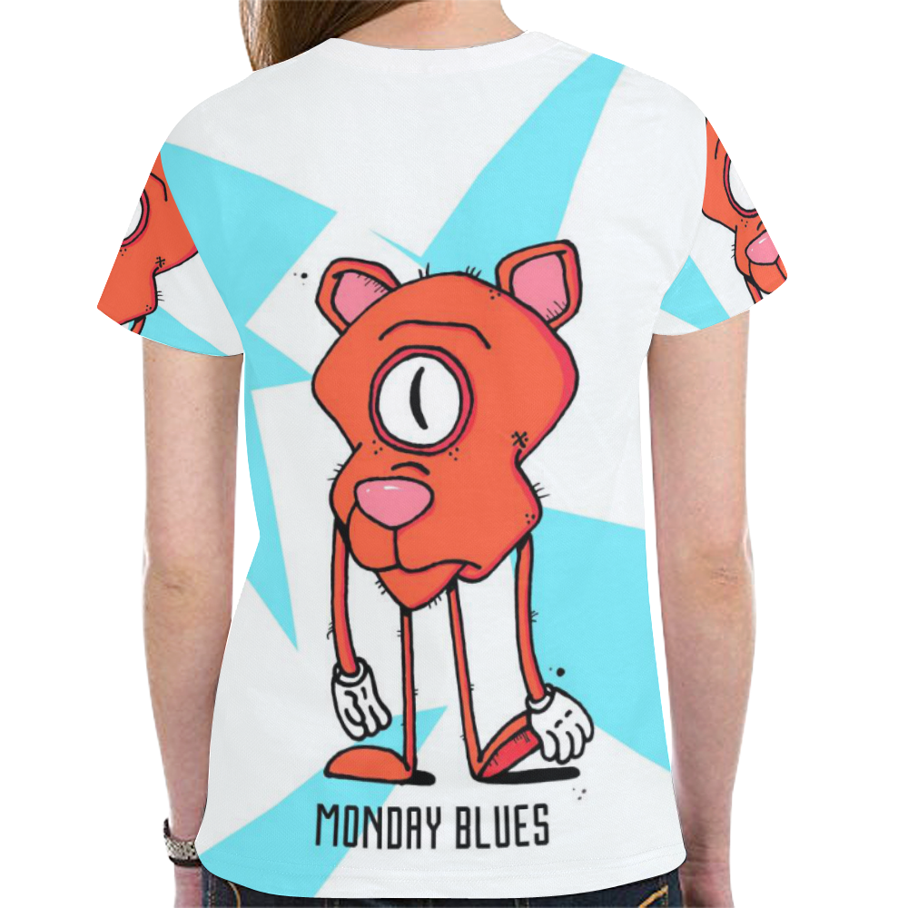 mondayblues New All Over Print T-shirt for Women (Model T45)