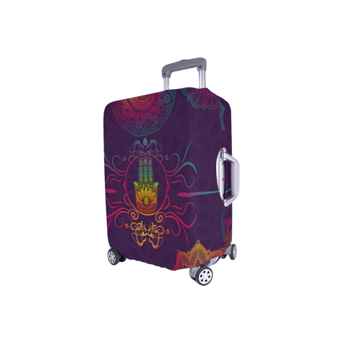 Hamsa Colorful Mandala Luggage Cover/Small 18"-21"