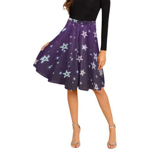 stars Melete Pleated Midi Skirt (Model D15)