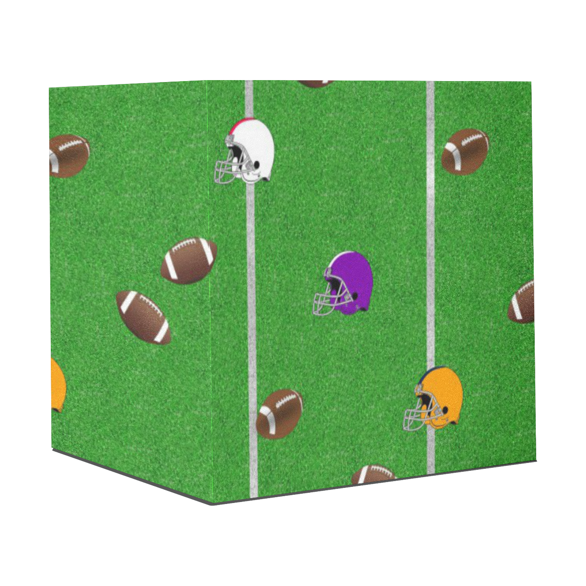 Footballs and Helmets Pattern Gift Wrapping Paper 58"x 23" (5 Rolls)