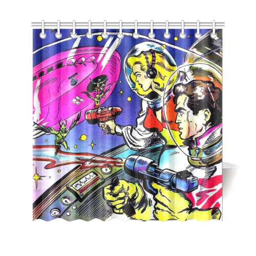 Battle in Space 2 Shower Curtain 69"x70"