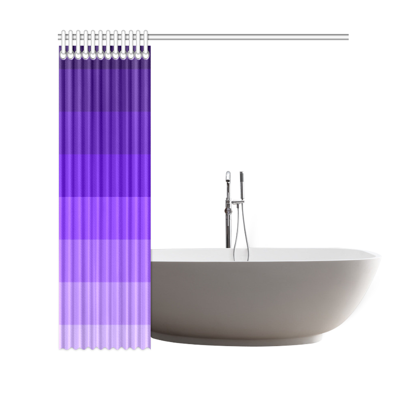 Purple stripes Shower Curtain 69"x70"
