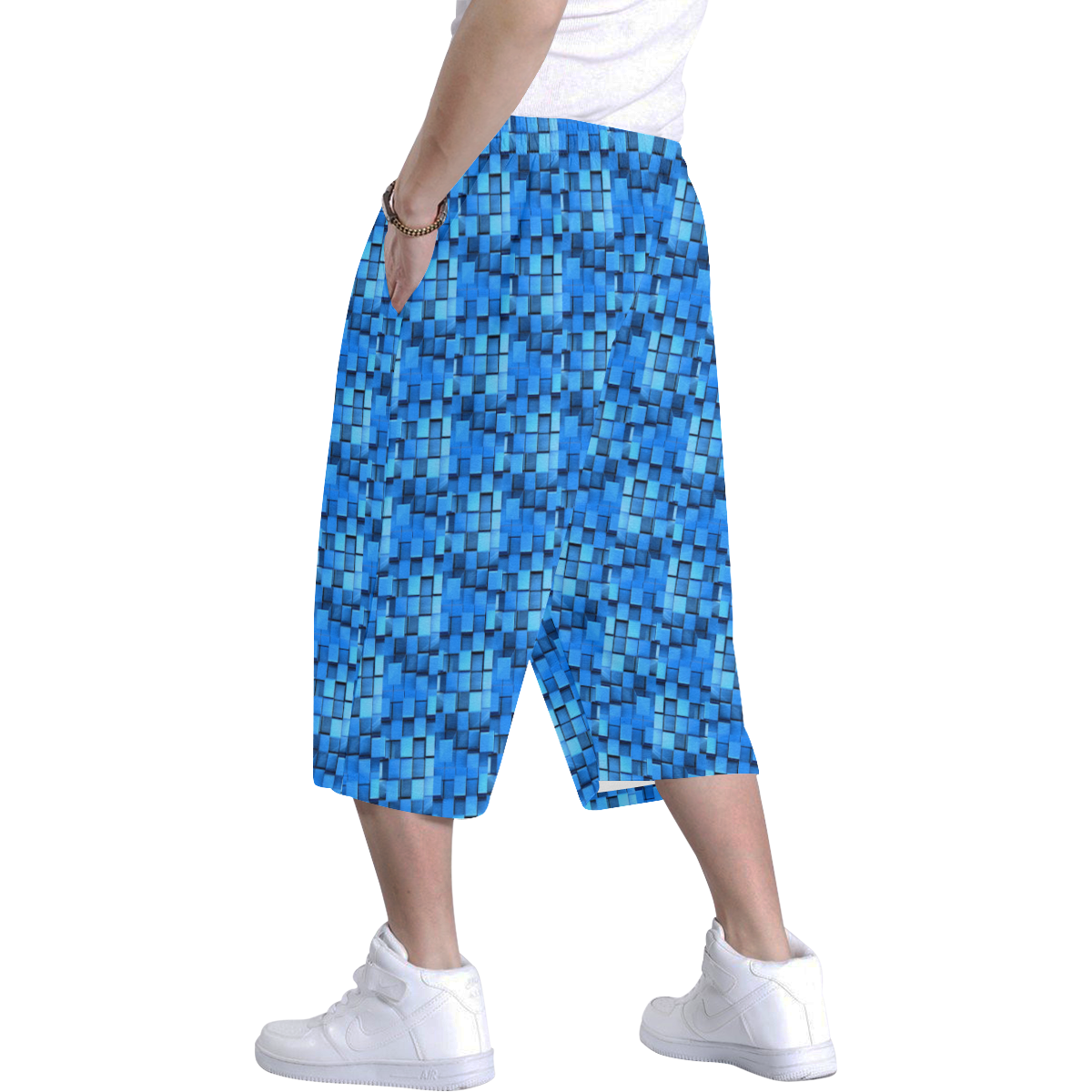 Graphic illusion Men's All Over Print Baggy Shorts (Model L37)