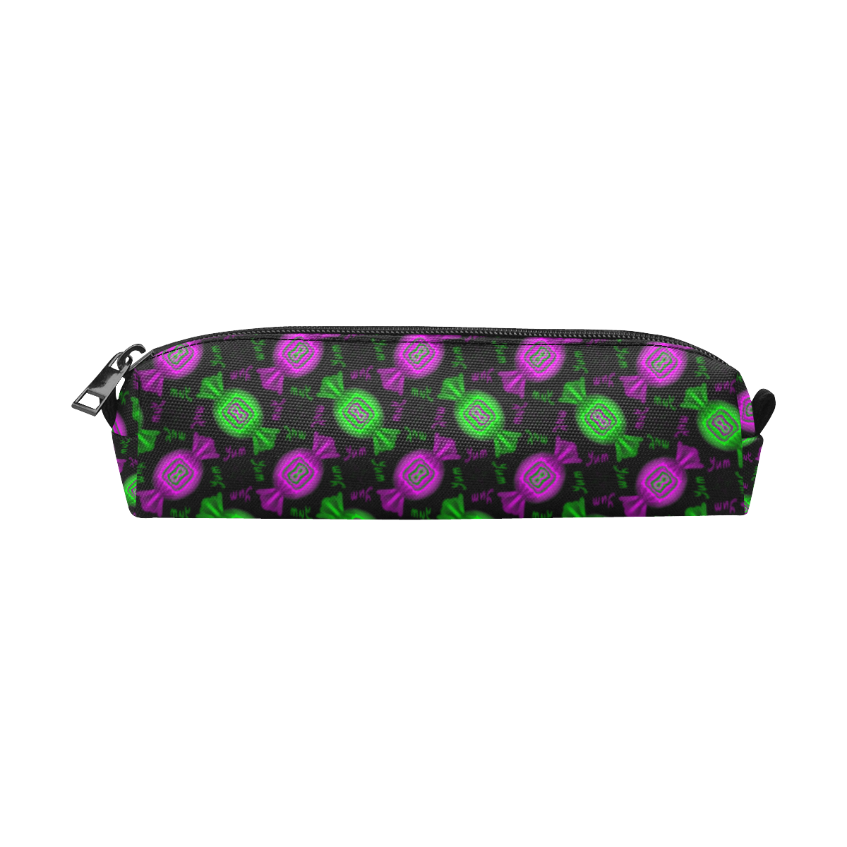 Yummy Candy Pattern - Green And Purple Pencil Pouch/Small (Model 1681)