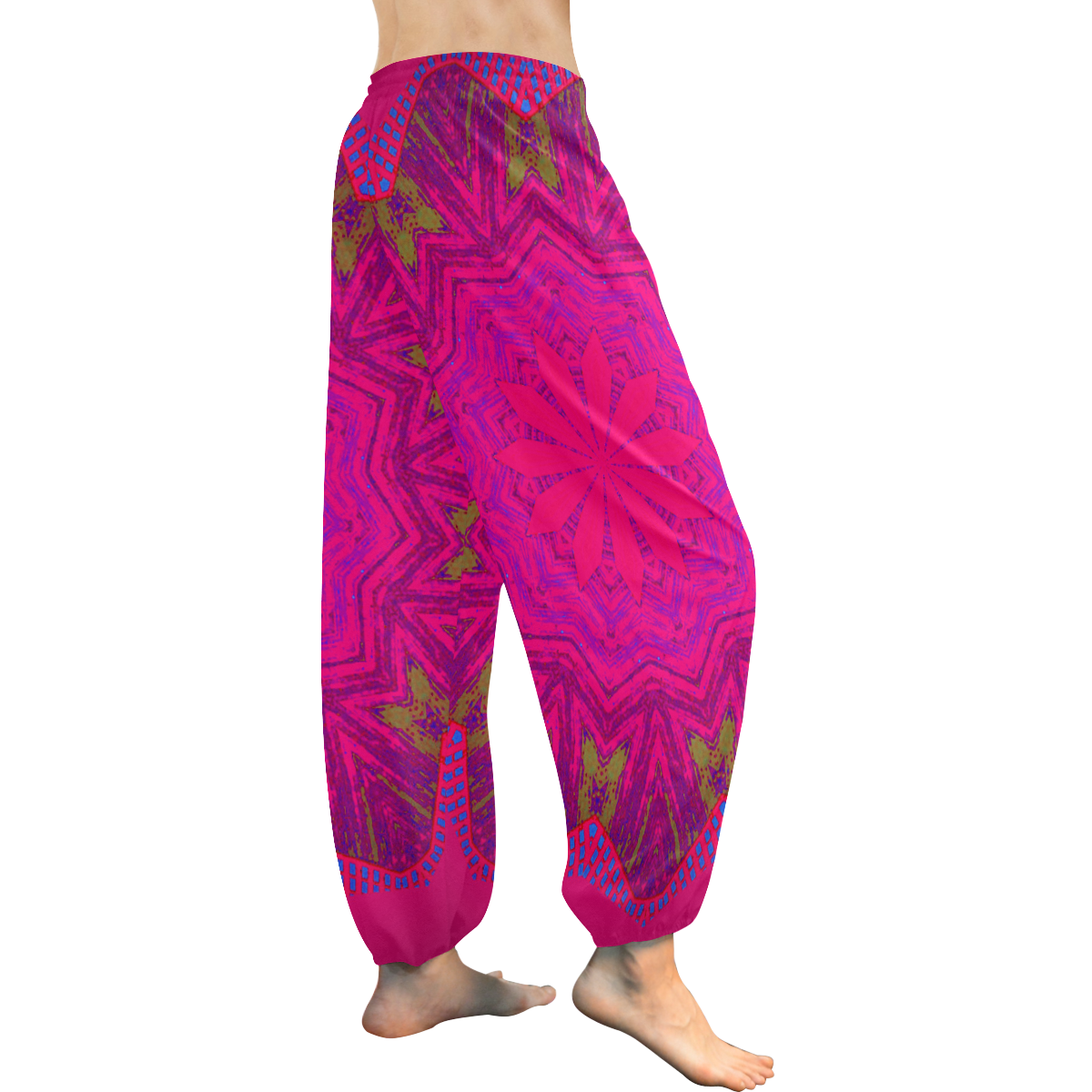 LAUREL Women's All Over Print Harem Pants (Model L18)