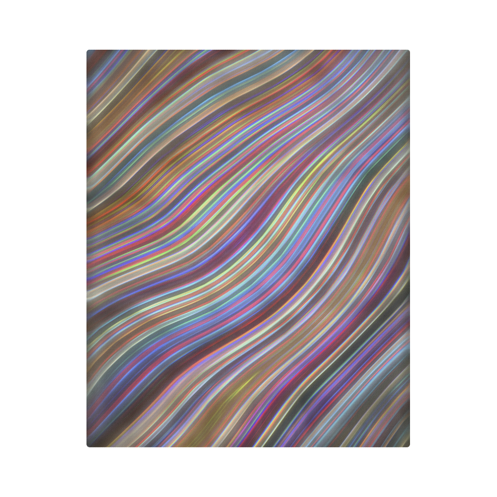 Wild Wavy Lines 20 Duvet Cover 86"x70" ( All-over-print)