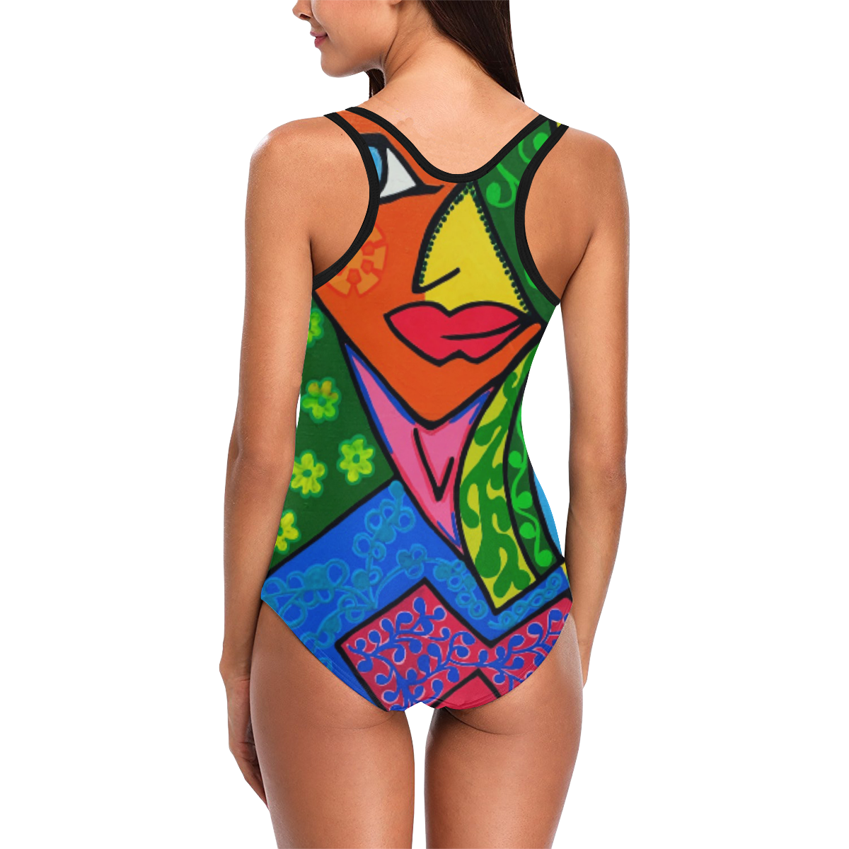 Blooming Vest One Piece Swimsuit (Model S04)