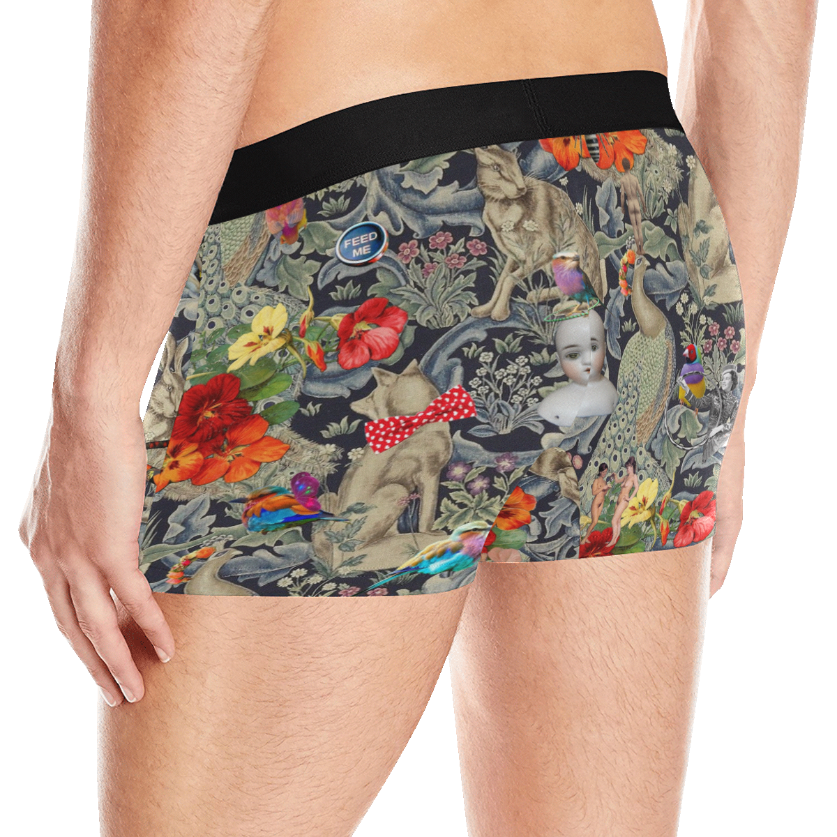 And Another Thing (doll) Men's Boxer Briefs with Merged Design (Model  L10)