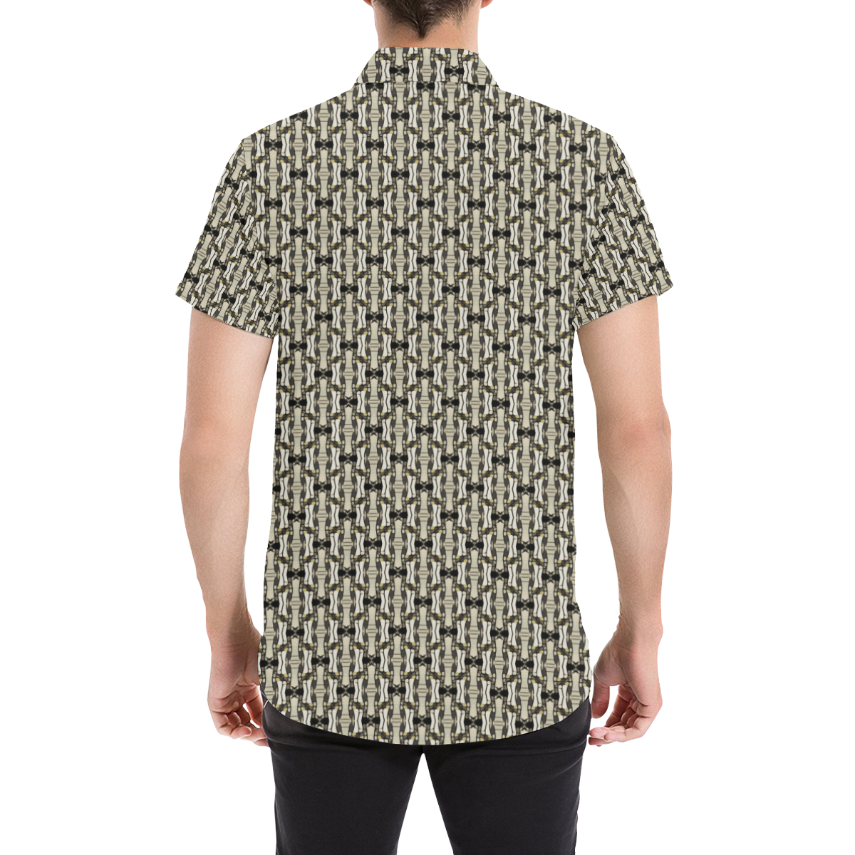 Model #56c| Men's All Over Print Short Sleeve Shirt (Model T53)