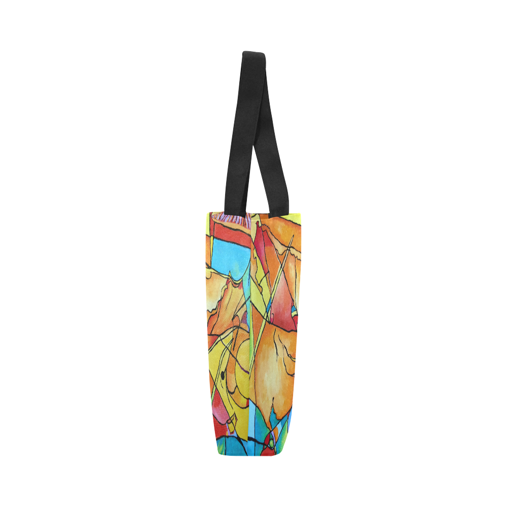 ABSTRACT NO. 1 Canvas Tote Bag (Model 1657)