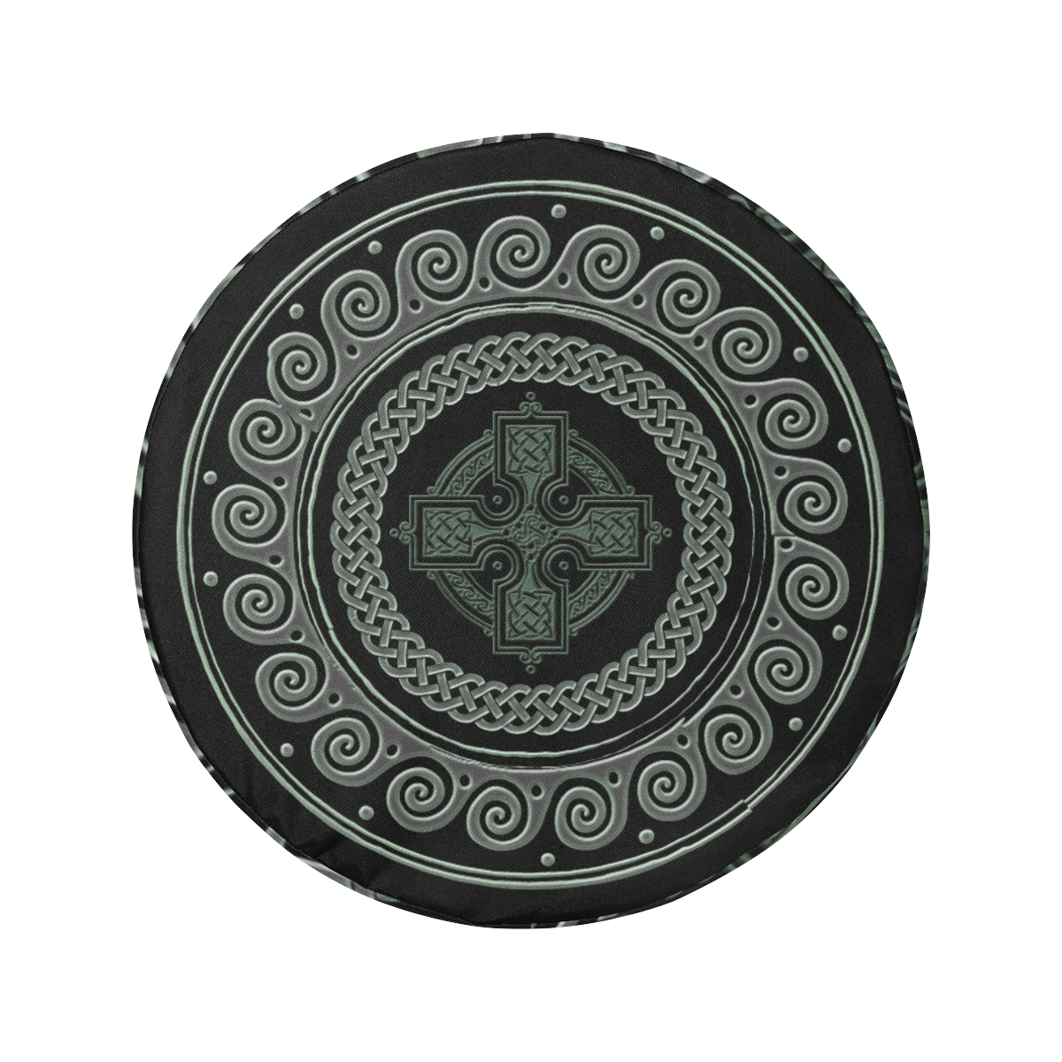 Celtic Cross With Pattern 34 Inch Spare Tire Cover