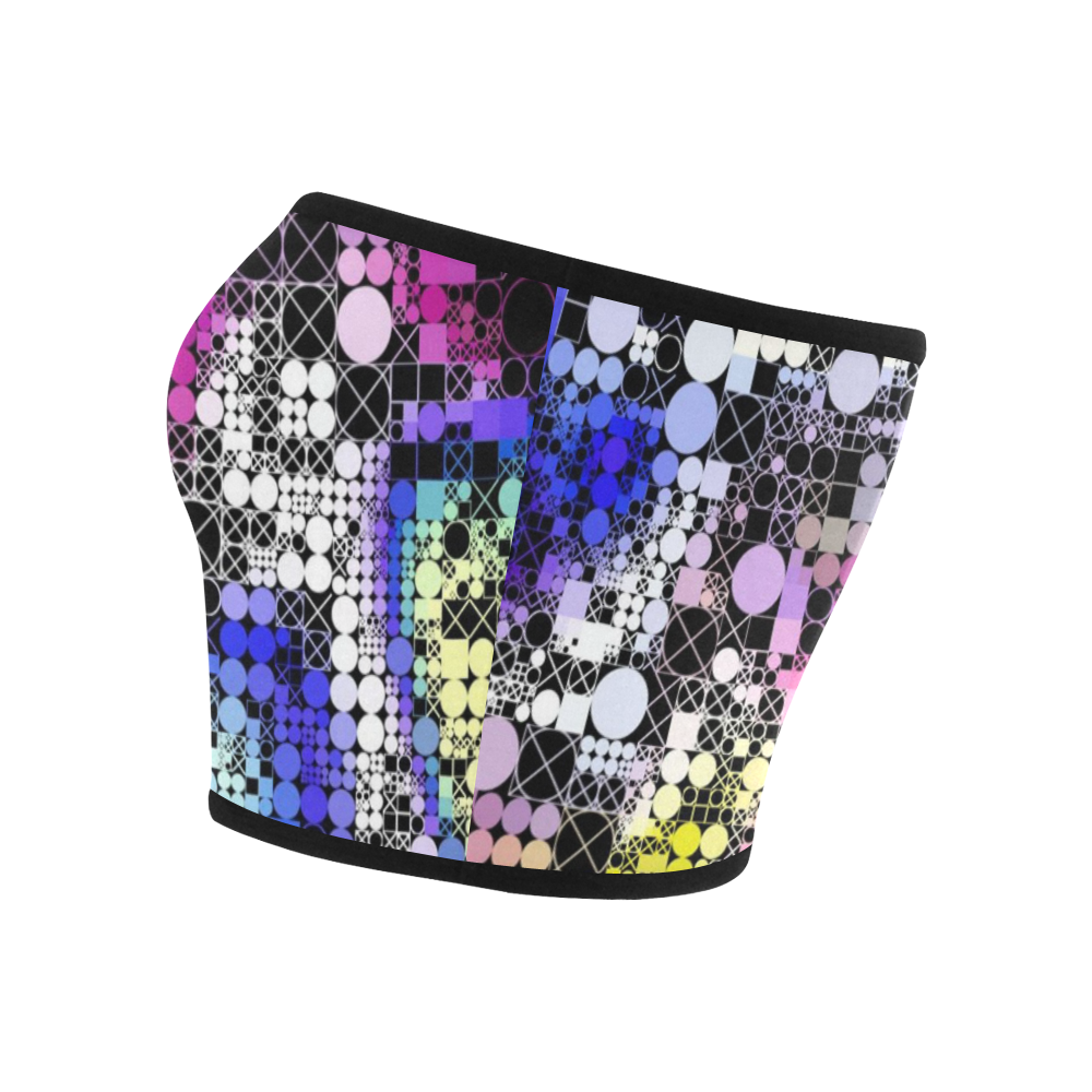 funny mix of shapes  by JamColors Bandeau Top