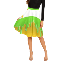 colors is beautiful Melete Pleated Midi Skirt (Model D15)