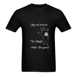 Cats Do Magic Men's T-Shirt in USA Size (Two Sides Printing)