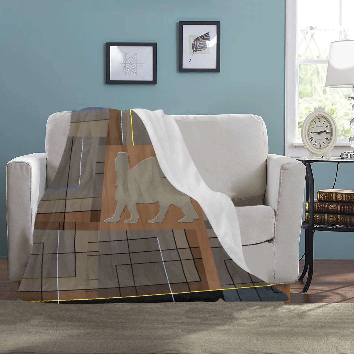 Abstract Winged bull Art Ultra-Soft Micro Fleece Blanket 40"x50"
