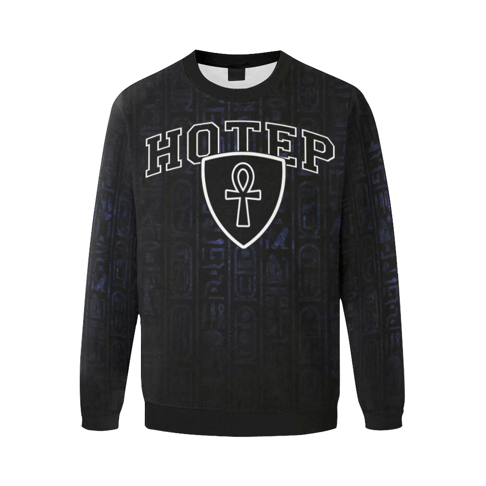 HOTEP Men's Oversized Fleece Crew Sweatshirt (Model H18)