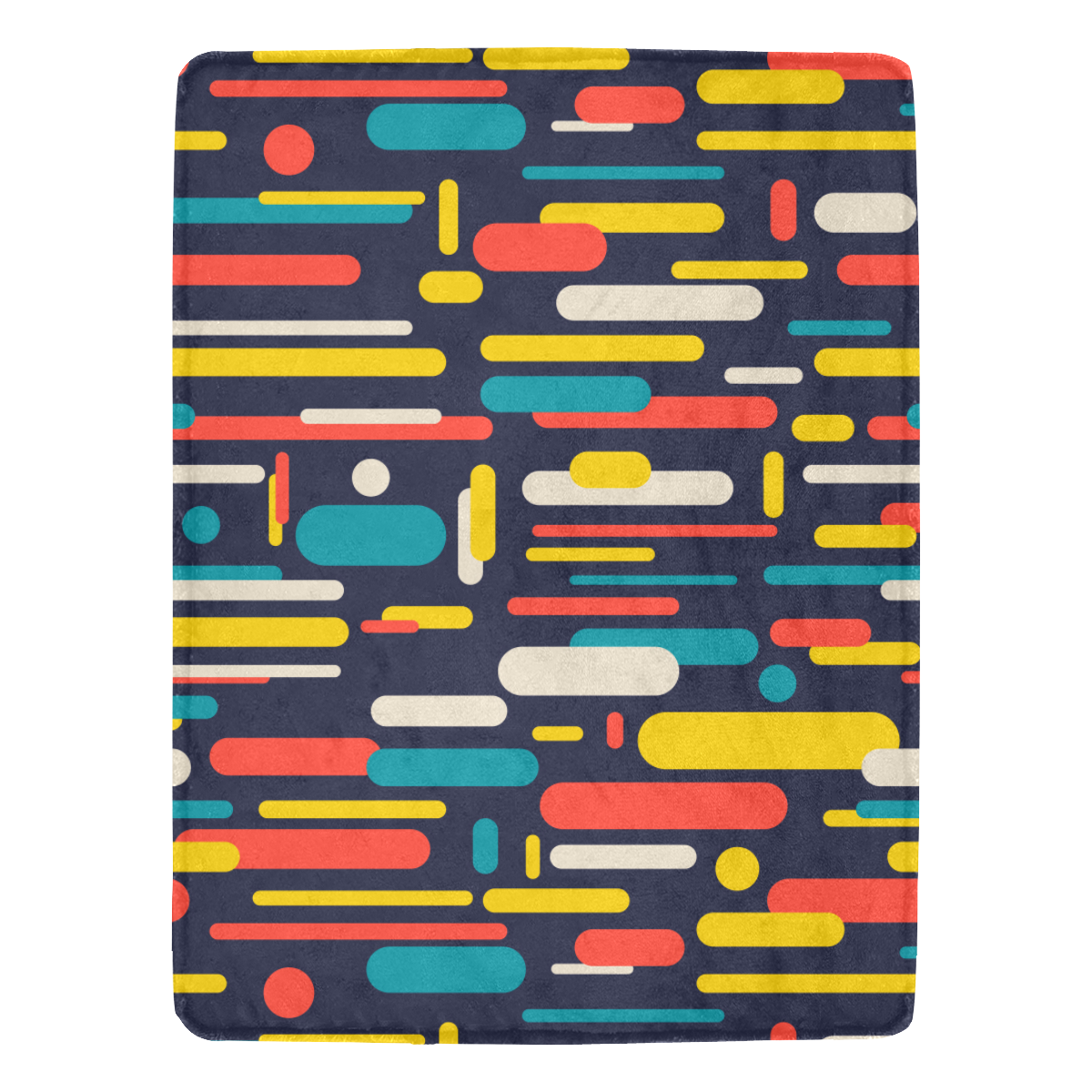 Colorful Rectangles Ultra-Soft Micro Fleece Blanket 60"x80"