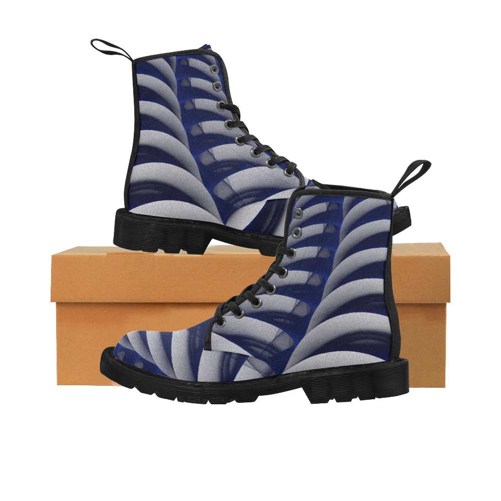 cloud ripple Martin Boots for Men (Black) (Model 1203H)