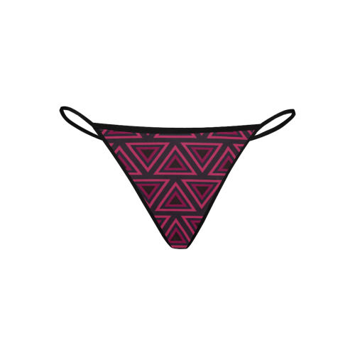 Tribal Ethnic Triangles Women's All Over Print G-String Panties (Model L35)