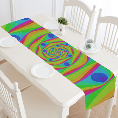 Oval eyes Table Runner 14x72 inch