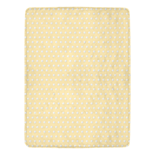 Polka Dot Pin Pastel Orange - Jera Nour Ultra-Soft Micro Fleece Blanket 60"x80"