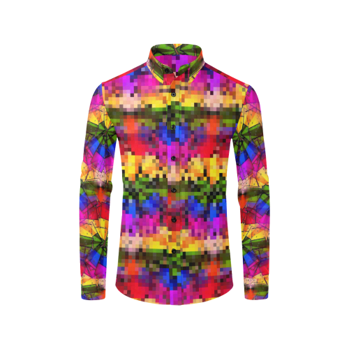 Rainbow Power by Artdream Men's All Over Print Casual Dress Shirt (Model T61)