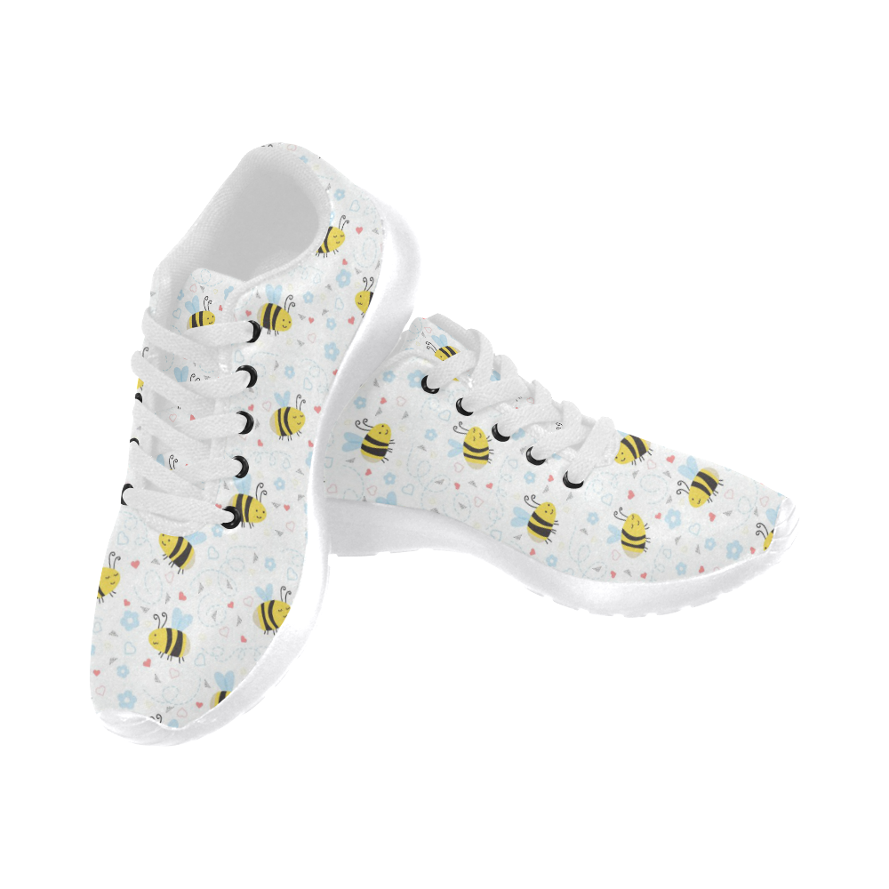 Cute Bee Pattern Women's Running Shoes/Large Size (Model 020)