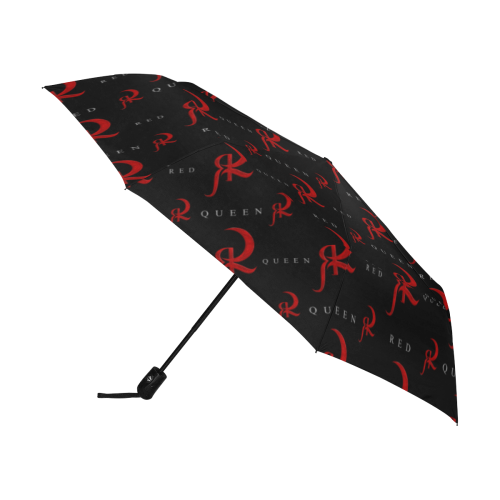 Red Queen Pattern Black Anti-UV Auto-Foldable Umbrella (U09)