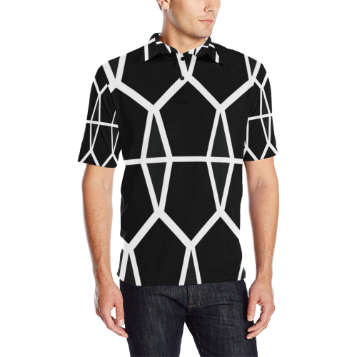 labyrinth Men's All Over Print Polo Shirt (Model T55)