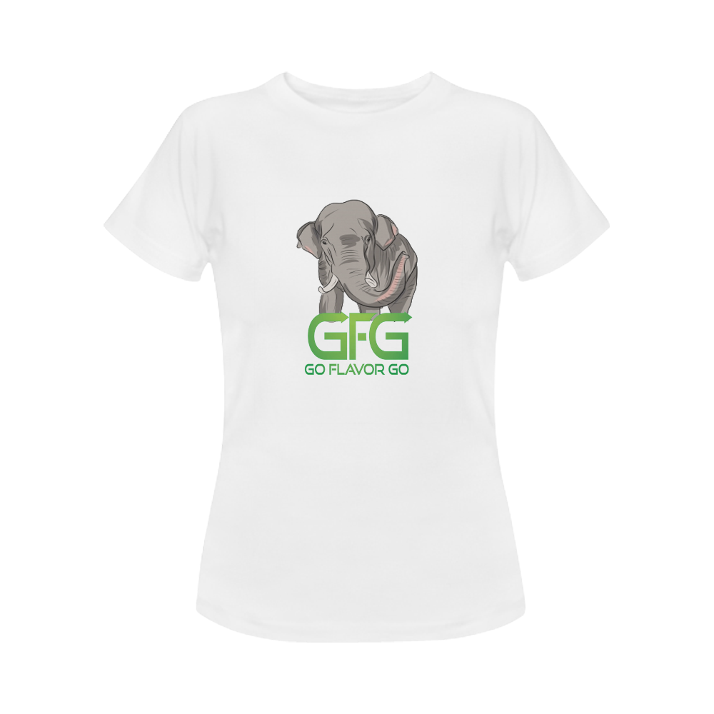 Elephant T Shirt Woman Wildlife Syndication W.S. Women's T-Shirt in USA Size (Front Printing Only)
